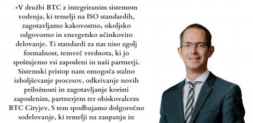 Miha Mermal - Izvršni direktor za področje marketinga in trajnostnega razvoja v družbi BTC